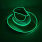 Halloween Carnival Party LED Wireless Fluorescent Colorful Cowboy Flashing Hat