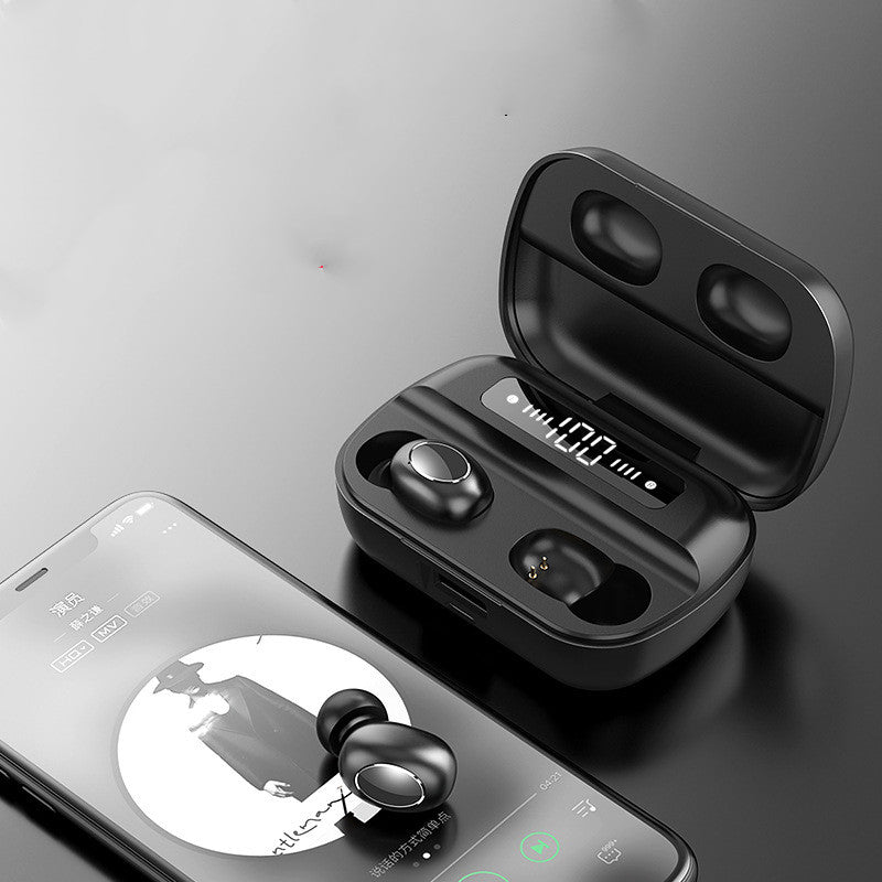 Compatible with Apple , Bluetooth Headset Wireless Mini Charging Sports For Vivo Apple Huawei Oppo In-ear Earplugs