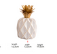 Folk crafts home decor ceramic pineapple ornaments